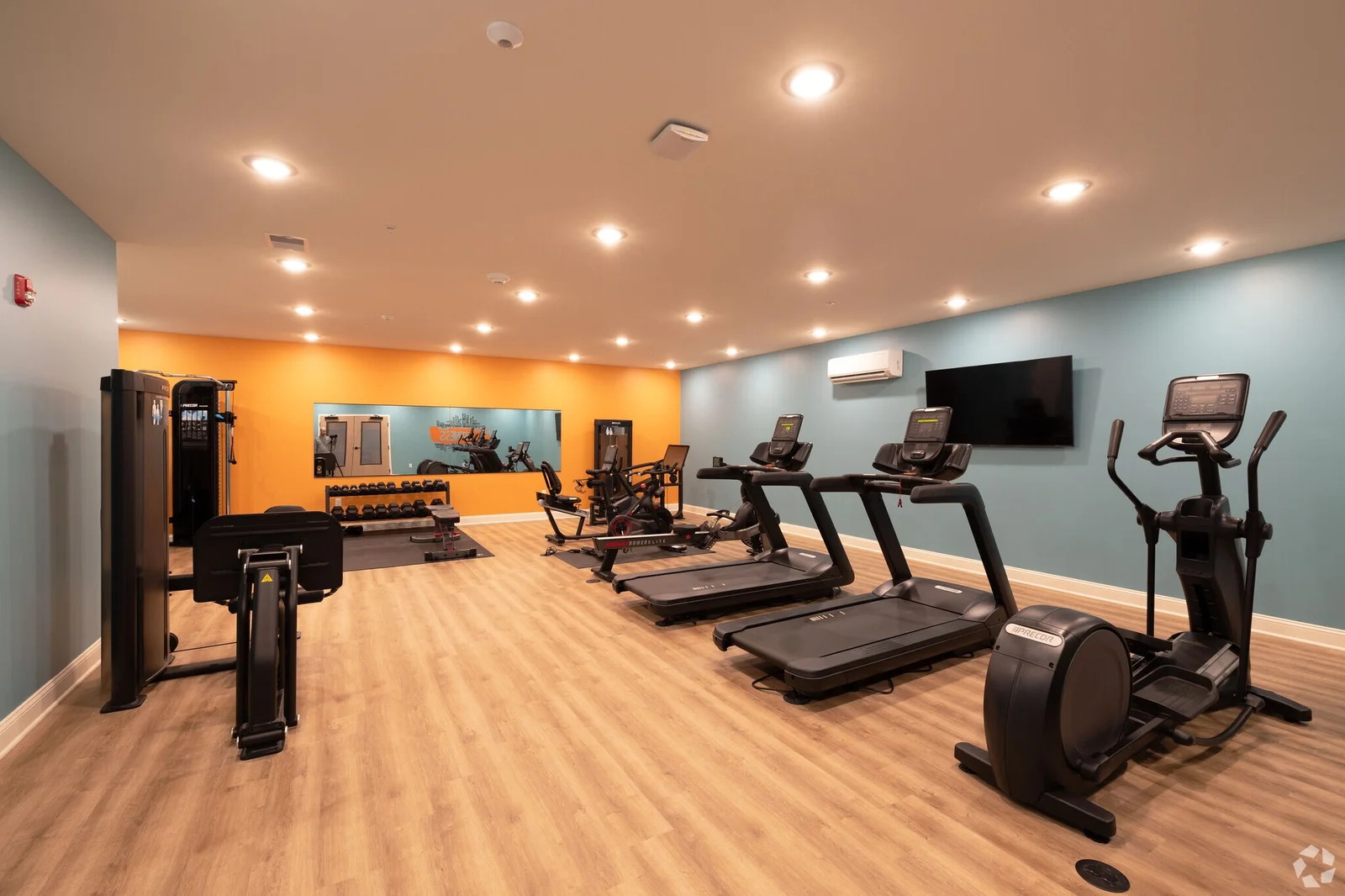 fitness room Fitness center with treadmills and cardio equipment